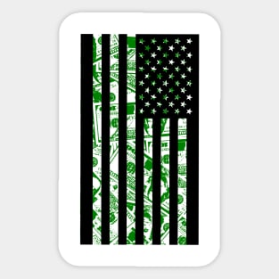 MONEY FLAG Front Sticker